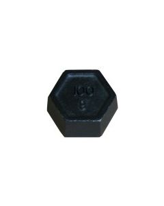 100g Iron Hexagonal Test Weight Stamped