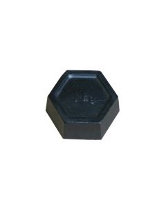 1kg Iron Hexagonal Test Weight Stamped