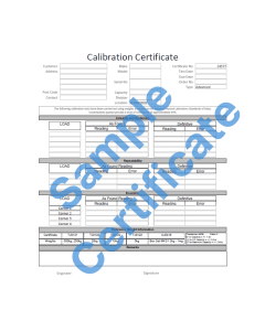 Calibration Certificate B