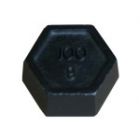 100g Iron Hexagonal Test Weight Stamped