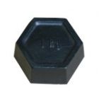 1kg Iron Hexagonal Test Weight Stamped